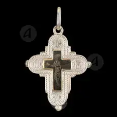 Silver Screw Cross Necklace 3 - Jewelry στο Athonian.gr