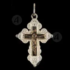 Silver Screw Cross Necklace 84 - Jewelry στο Athonian.gr