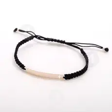 Macrame ID Bracelet with Cross (010302) - Jewelry στο Athonian.gr