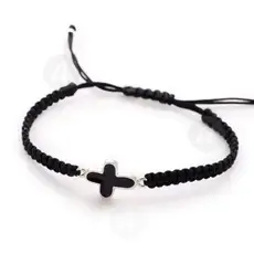 Macrame Bracelet with Cross (010406) - Jewelry στο Athonian.gr