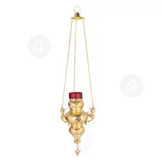 Hanging Vigil Lamp Gold Plated (189e.24-HC) - Ecclesiastical Utensils στο Athonian.gr