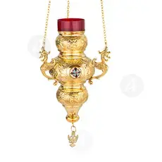 Hanging Vigil Lamp Gold Plated (189e.24-HC) - Ecclesiastical Utensils στο Athonian.gr