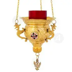 Hanging Vigil Lamp Gold Plated (231e-HC) - Ecclesiastical Utensils στο Athonian.gr