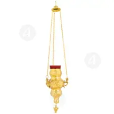 Hanging Vigil Lamp Gold Plated (409e-HC) - Ecclesiastical Utensils στο Athonian.gr
