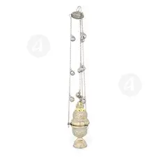 Church Censer Nickel Plated (9391GN) - Ecclesiastical Utensils στο Athonian.gr
