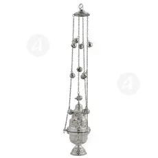 Church Censer Nickel Plated (9392n) - Ecclesiastical Utensils στο Athonian.gr
