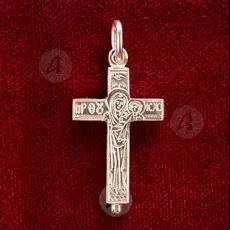 Silver screw cross necklace - Jewelry στο Athonian.gr