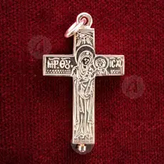 Silver screw cross necklace - Jewelry στο Athonian.gr