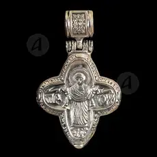 Silver Screwed Cross Necklace 155 - Jewelry στο Athonian.gr
