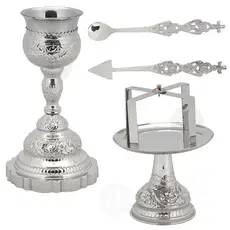 Set Chalice Nickel Plated (9985n) - Ecclesiastical Utensils στο Athonian.gr