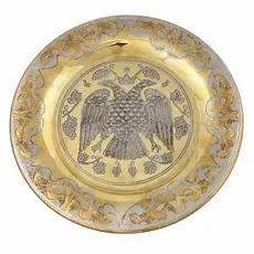 Round Tray Bronze (224.32) - Ecclesiastical Utensils στο Athonian.gr