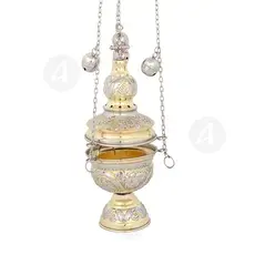 Church Censer Two Coloured (127GN) - Ecclesiastical Utensils στο Athonian.gr