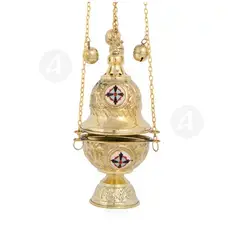 Church Censer Bronze (377B) - Ecclesiastical Utensils στο Athonian.gr