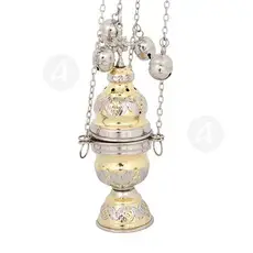 Church Censer Nickel Plated (9390GN) - Ecclesiastical Utensils στο Athonian.gr