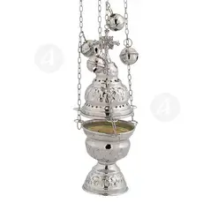 Church Censer Nickel Plated (9390N) - Ecclesiastical Utensils στο Athonian.gr