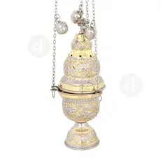 Church Censer Nickel Plated (9391GN) - Ecclesiastical Utensils στο Athonian.gr