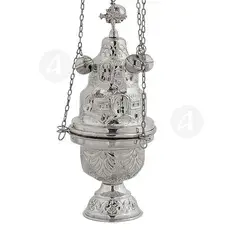 Church Censer Nickel Plated (9392n) - Ecclesiastical Utensils στο Athonian.gr