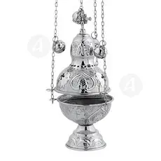Church Censer Nickel Plated (9394N) - Ecclesiastical Utensils στο Athonian.gr