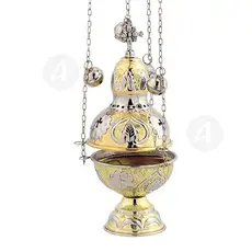 Church Censer Nickel Plated (9394GN) - Ecclesiastical Utensils στο Athonian.gr