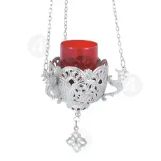 Hanging Vigil Lamp Nickel Plated (9723n) - Ecclesiastical Utensils στο Athonian.gr
