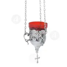 Hanging Vigil Lamp Nickel Plated (9764n) - Ecclesiastical Utensils στο Athonian.gr