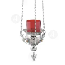 Hanging Vigil Lamp Nickel Plated (9771n) - Ecclesiastical Utensils στο Athonian.gr