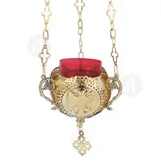 Hanging Vigil Lamp Bronze (9894b) - Ecclesiastical Utensils στο Athonian.gr
