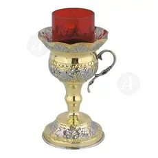 Home Table Vigil Lamp Two-Coloured (9541/15GN) - Ecclesiastical Utensils στο Athonian.gr