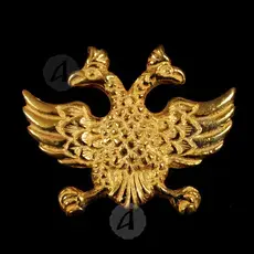 Gold Plated Lapel Pin Double-headed Eagle (DH01G) - Jewelry στο Athonian.gr