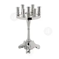 Seven Candle Holder Nickel Plated (6458n) - Ecclesiastical Utensils στο Athonian.gr