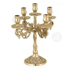 Five Candle Holder Bronze (9811B) - Ecclesiastical Utensils στο Athonian.gr