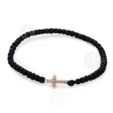 Prayer Rope with Silver Cross (010412) - Prayer ropes στο Athonian.gr