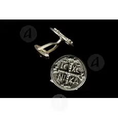 Silver Cufflinks IC XC NIKA (125) - Jewelry στο Athonian.gr