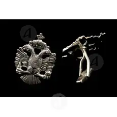 Silver Cufflinks Double-headed Eagle (126) - Jewelry στο Athonian.gr