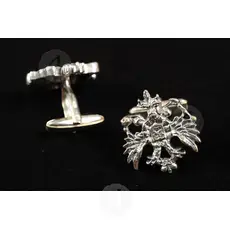 Silver Cufflinks Double-headed Eagle (DH03S) - Jewelry στο Athonian.gr