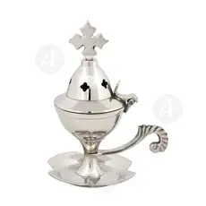 Home Thurible Nickel Plated (160N) - Ecclesiastical Utensils στο Athonian.gr