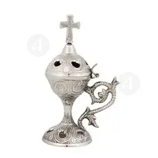 Home Thurible Nickel Plated (169N) - Ecclesiastical Utensils στο Athonian.gr