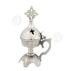 Home Thurible Nickel Plated (170N) - Ecclesiastical Utensils στο Athonian.gr