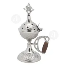Home Thurible Nickel Plated (4027n) - Ecclesiastical Utensils στο Athonian.gr