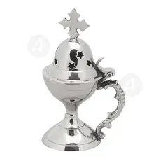 Home Thurible Nickel Plated (4092n) - Ecclesiastical Utensils στο Athonian.gr