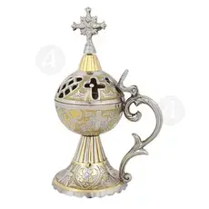 Home Thurible Two-Coloured (4097GN) - Ecclesiastical Utensils στο Athonian.gr