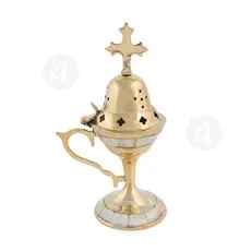 Home Thurible Bronze with Mother of Pearl (4735MOP) - Ecclesiastical Utensils στο Athonian.gr
