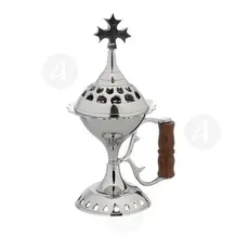 Home Thurible Nickel Plated (7117n) - Ecclesiastical Utensils στο Athonian.gr
