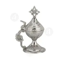 Home Thurible Nickel Plated (7698n) - Ecclesiastical Utensils στο Athonian.gr