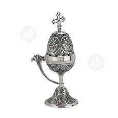 Home Thurible Nickel Plated (8127n) - Ecclesiastical Utensils στο Athonian.gr