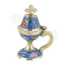 Home Enamel Thurible in Blue Color (8599c.blu) - Ecclesiastical Utensils στο Athonian.gr