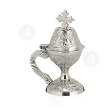 Home Thurible Nickel Plated (8599n) - Ecclesiastical Utensils στο Athonian.gr