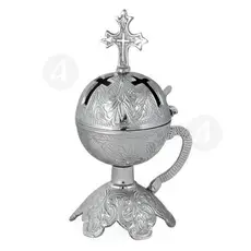 Home Thurible Nickel Plated (9880n) - Ecclesiastical Utensils στο Athonian.gr