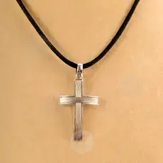 Handmade Silver Wired Cross 925° - Jewelry στο Athonian.gr