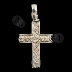 Handmade Silver Wired Cross 925° - Jewelry στο Athonian.gr